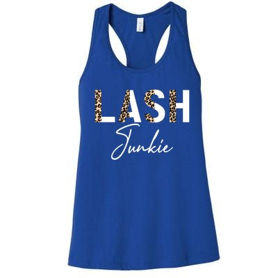 Lash Junkie Lash Bar Eyelash Tech Lash Artist Cool Gift Women's Racerback Tank