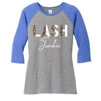 Lash Junkie Lash Bar Eyelash Tech Lash Artist Cool Gift Women's Tri-Blend 3/4-Sleeve Raglan Shirt