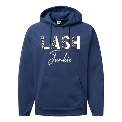 Lash Junkie Lash Bar Eyelash Tech Lash Artist Cool Gift Performance Fleece Hoodie