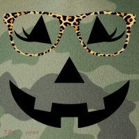 Leopard Jack O Lantern Pumpkin Face Legacy Tie Dye Trucker Hat