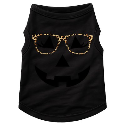 Leopard Jack O Lantern Pumpkin Face Doggie Tank