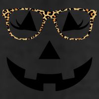 Leopard Jack O Lantern Pumpkin Face Adult Drive Performance Visor