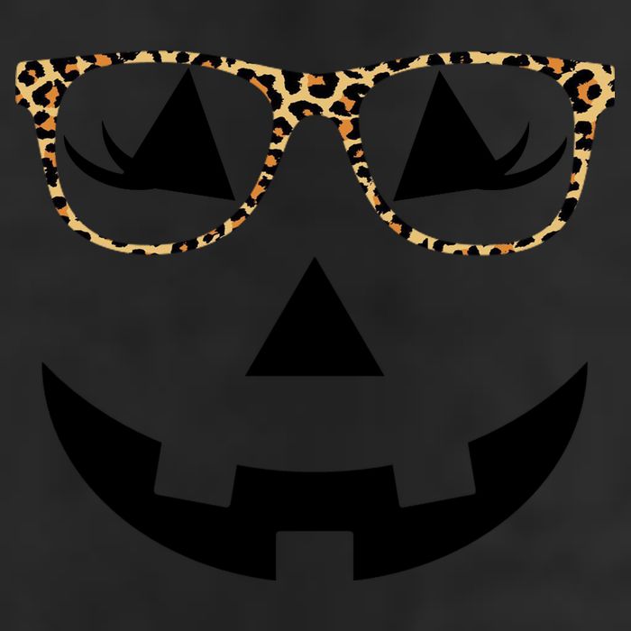 Leopard Jack O Lantern Pumpkin Face Adult Drive Performance Visor