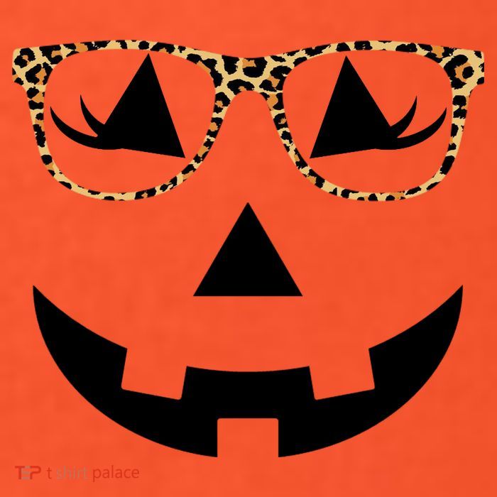 Leopard Jack O Lantern Pumpkin Face Magnet