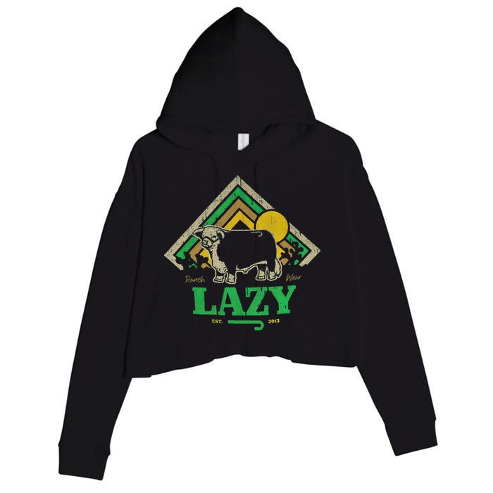 Lazy J Ranch Wear Crop Fleece Hoodie