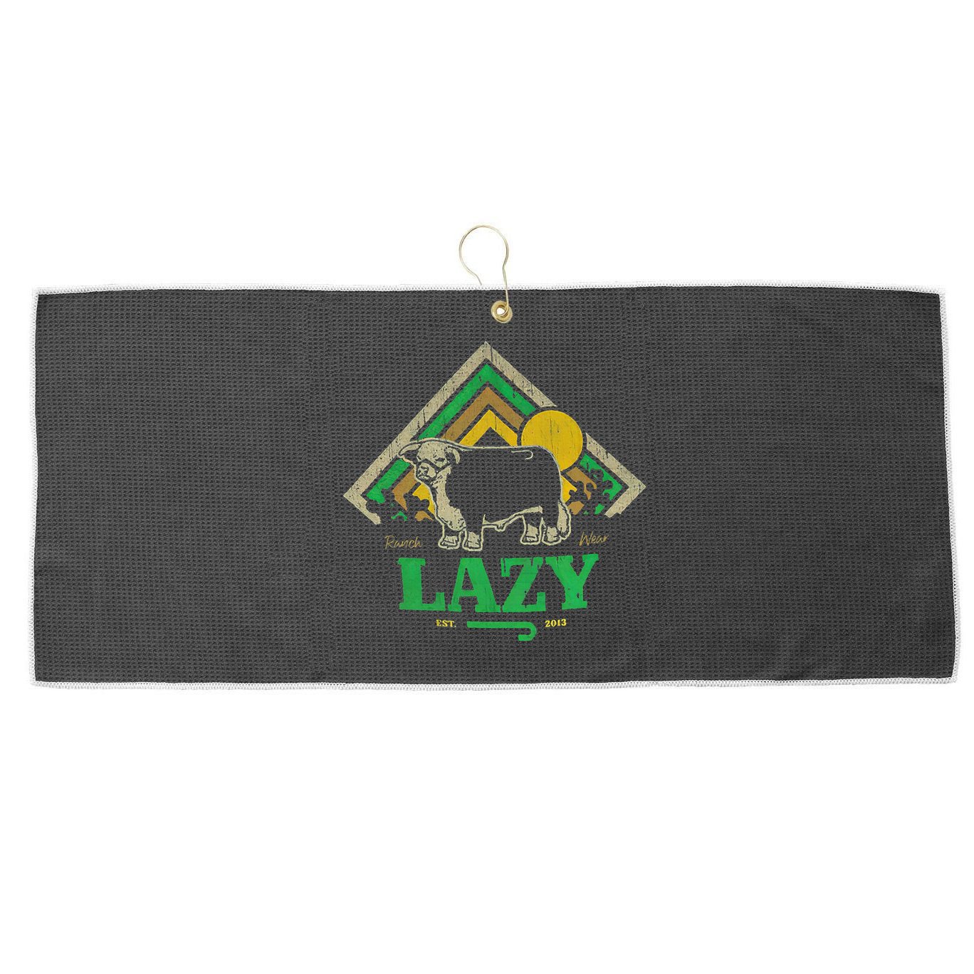 Lazy J Ranch Wear Large Microfiber Waffle Golf Towel