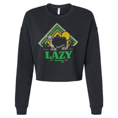Lazy J Ranch Wear Cropped Pullover Crew