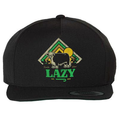 Lazy J Ranch Wear Wool Snapback Cap