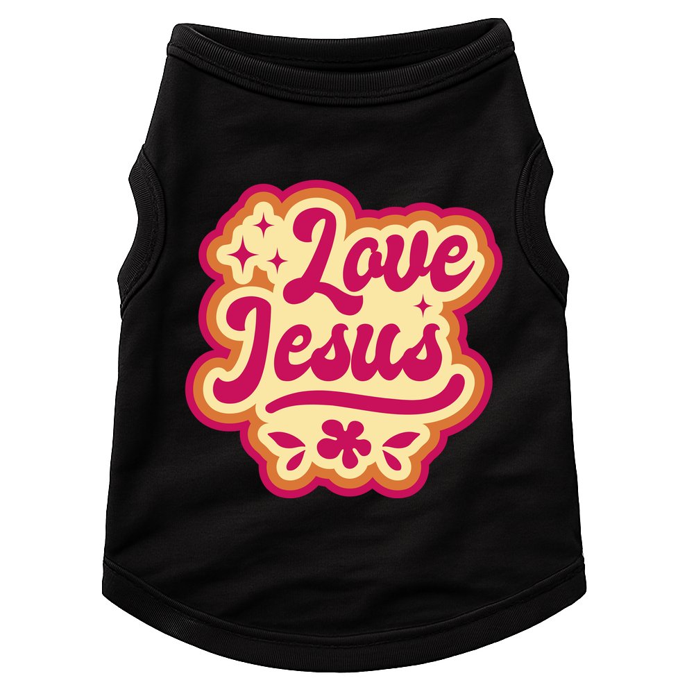 Love Jesus Retro Doggie Tank