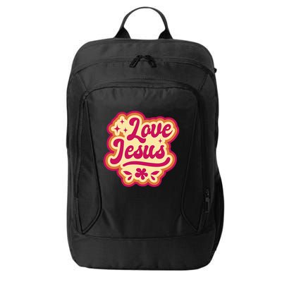 Love Jesus Retro City Backpack