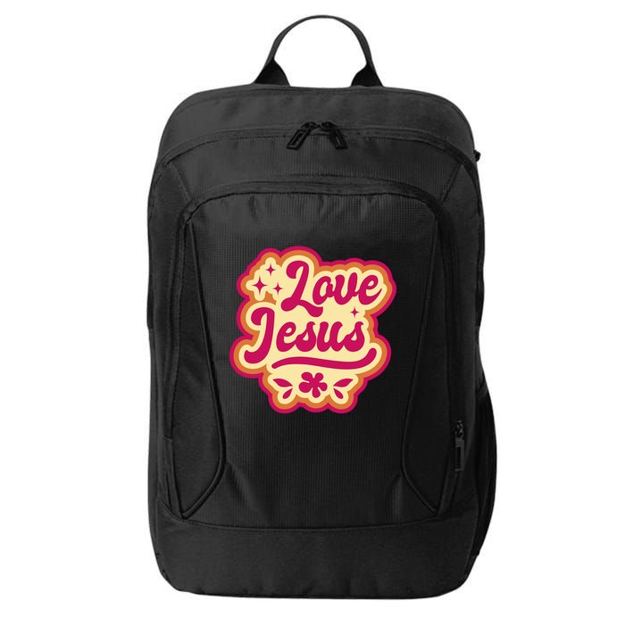 Love Jesus Retro City Backpack