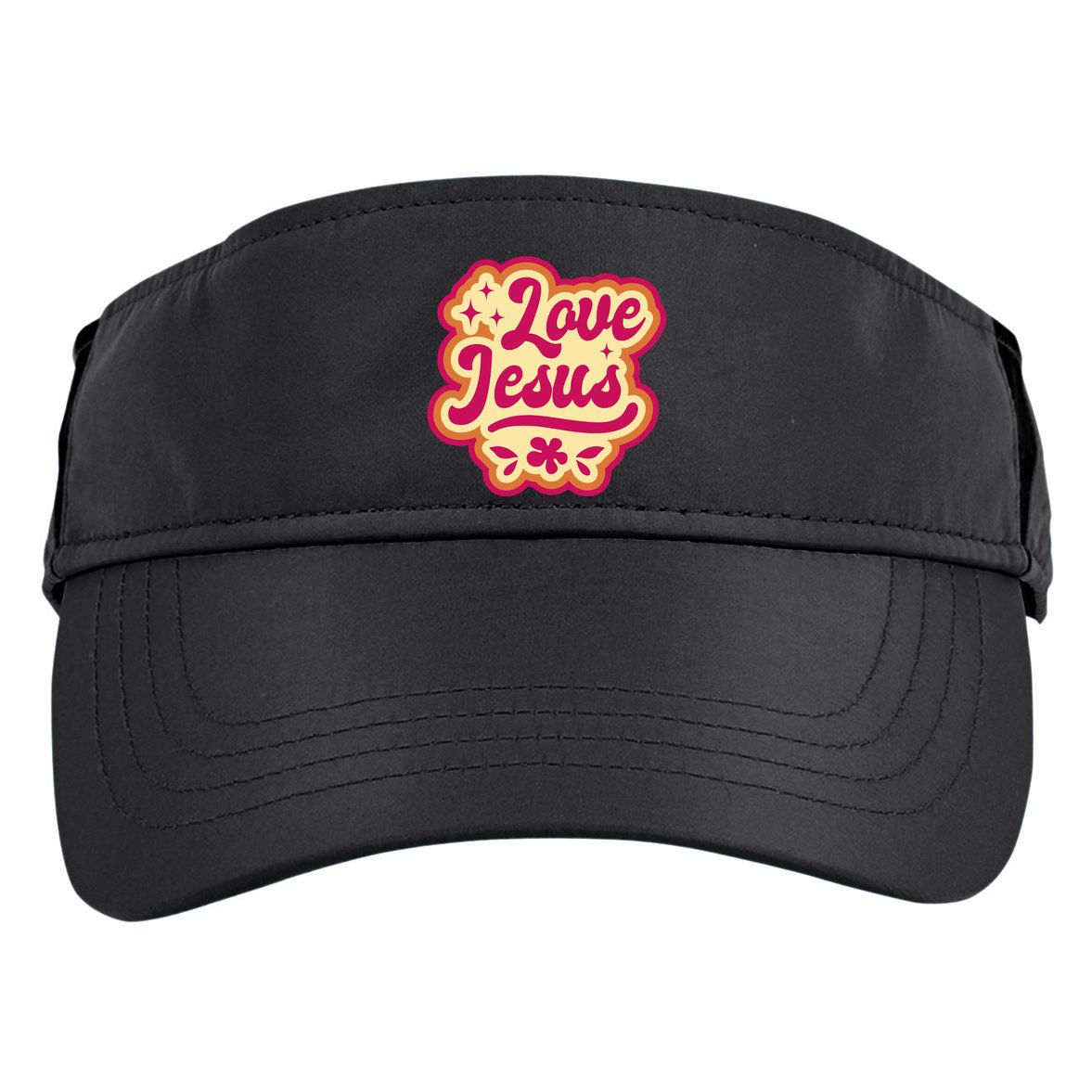 Love Jesus Retro Adult Drive Performance Visor
