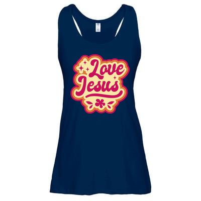 Love Jesus Retro Ladies Essential Flowy Tank