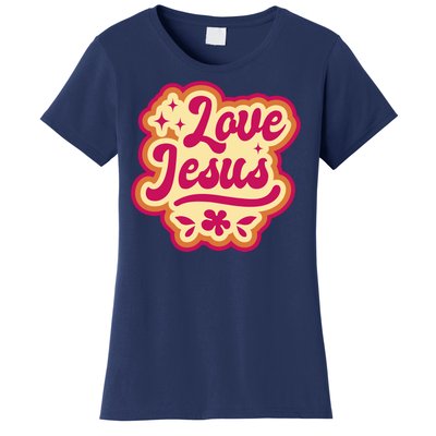 Love Jesus Retro Women's T-Shirt