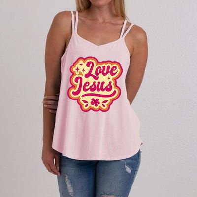 Love Jesus Retro Women's Strappy Tank