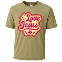 Love Jesus Retro Cooling Performance Crew T-Shirt