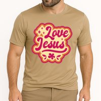 Love Jesus Retro Cooling Performance Crew T-Shirt