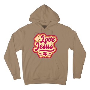 Love Jesus Retro Hoodie