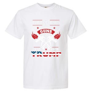 Love Jesus Shoot Guns And Vote Trump 2020 Flag Gift Garment-Dyed Heavyweight T-Shirt