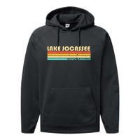 Lake Jocassee South Carolina Funny Fishing Camping Summer Performance Fleece Hoodie