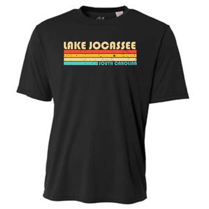 Lake Jocassee South Carolina Funny Fishing Camping Summer Cooling Performance Crew T-Shirt