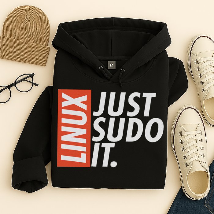 Linux Just Sodo It Coding & Nerd Pride Sudo Style Humor Hoodie