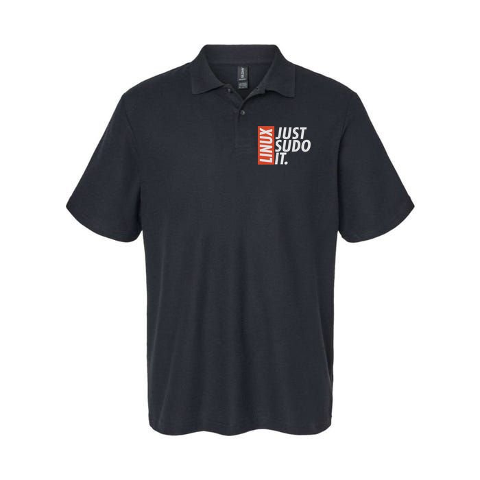 Linux Just Sodo It Coding & Nerd Pride Sudo Style Humor Softstyle Adult Sport Polo