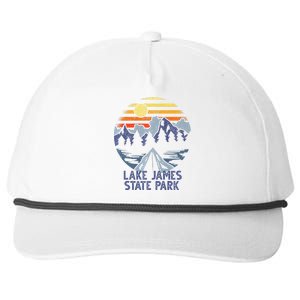 Lake James State Park North Carolina Camping Vacation Snapback Five-Panel Rope Hat