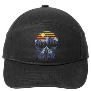 Lake James State Park North Carolina Camping Vacation 7-Panel Snapback Hat