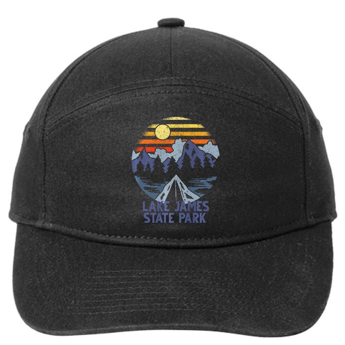 Lake James State Park North Carolina Camping Vacation 7-Panel Snapback Hat