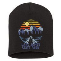 Lake James State Park North Carolina Camping Vacation Short Acrylic Beanie