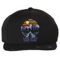 Lake James State Park North Carolina Camping Vacation Wool Snapback Cap