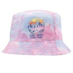 Lake James State Park North Carolina Camping Vacation Tie-Dyed Bucket Hat