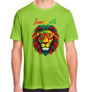 Lion Juneteenth Shirts Women Dress Black History Freedom Adult ChromaSoft Performance T-Shirt