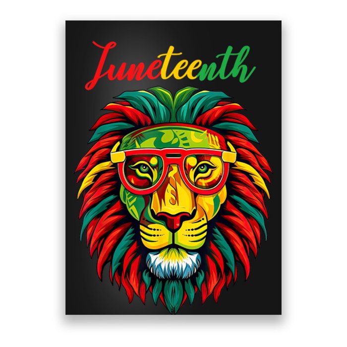 Lion Juneteenth Shirts Women Dress Black History Freedom Poster