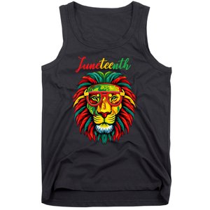 Lion Juneteenth Shirts Women Dress Black History Freedom Tank Top