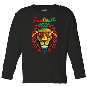 Lion Juneteenth Shirts Women Dress Black History Freedom Toddler Long Sleeve Shirt