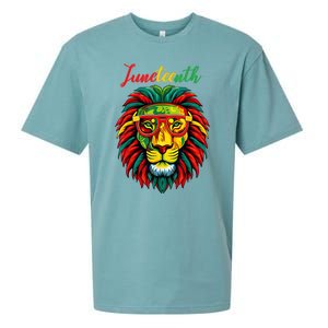 Lion Juneteenth Shirts Women Dress Black History Freedom Sueded Cloud Jersey T-Shirt