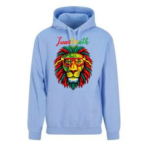 Lion Juneteenth Shirts Women Dress Black History Freedom Unisex Surf Hoodie