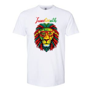 Lion Juneteenth Shirts Women Dress Black History Freedom Softstyle CVC T-Shirt