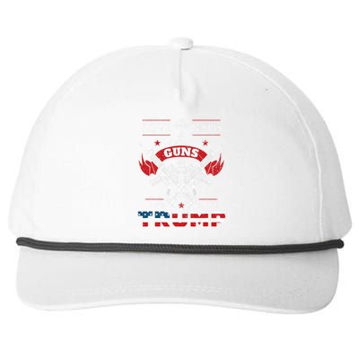 Love Jesus. Shoot Guns. And Vote Trump 2020 Flag Snapback Five-Panel Rope Hat