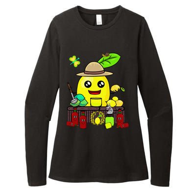 Lemon Juice Shop Lemon Summer Time Fruits Womens CVC Long Sleeve Shirt