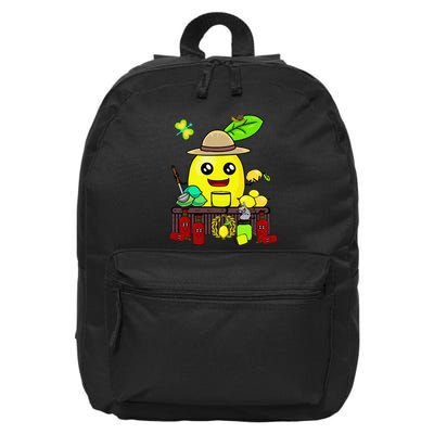 Lemon Juice Shop Lemon Summer Time Fruits 16 in Basic Backpack