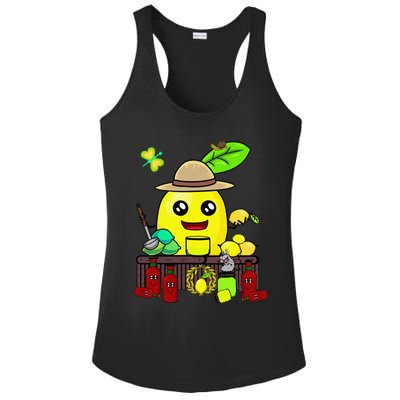 Lemon Juice Shop Lemon Summer Time Fruits Ladies PosiCharge Competitor Racerback Tank