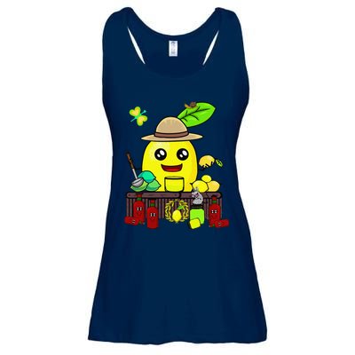 Lemon Juice Shop Lemon Summer Time Fruits Ladies Essential Flowy Tank