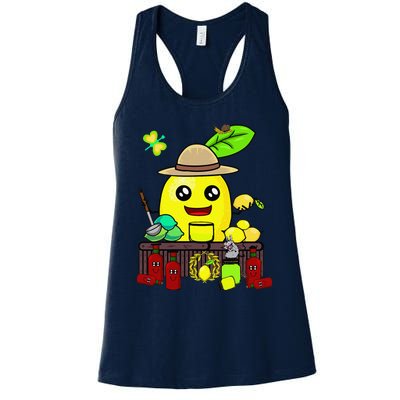 Lemon Juice Shop Lemon Summer Time Fruits Women's Racerback Tank