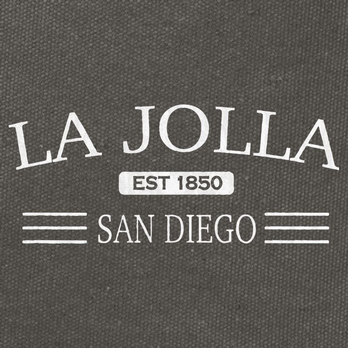 La Jolla San Diego California Cotton Canvas Backpack
