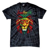 Lion Juneteenth Shirts Women Dress Black History Freedom Tie-Dye T-Shirt