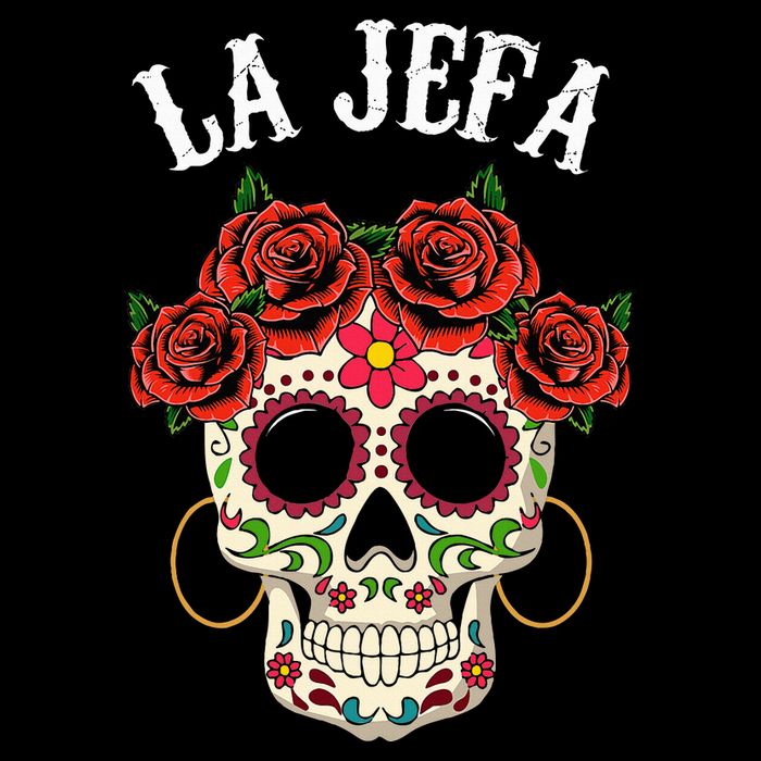 La Jefa Sugar Skull Mexican Dia De Los Muertos Dead Impact Tech Backpack