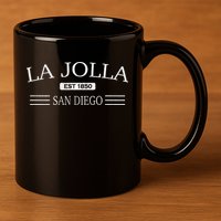 La Jolla San Diego California 11oz C Handle Ceramic Mug